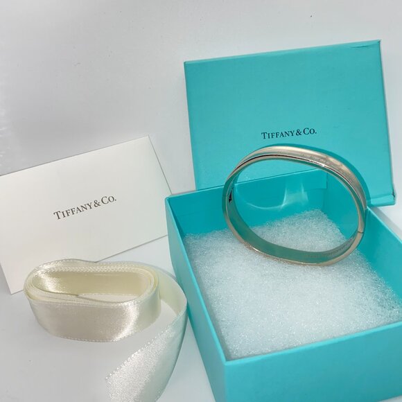 Tiffany & Co. Jewelry - Tiffany & Co -Estate- Bangle Hinged Vintage Bracelet Sterling 925 Box, Env, Lace